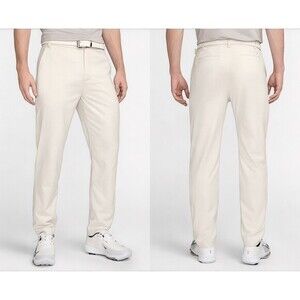 Nike Flex Golf Pants Mens 36 X 30 Cream Slim Fit Dri-Fit Performance Classic New